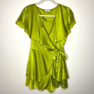 Womens Lavish Lime Green Boutique Romper